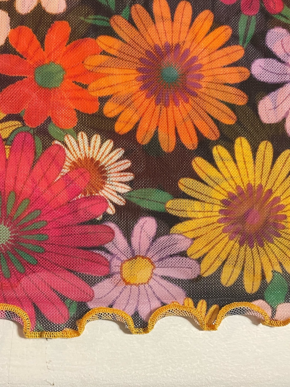 WOMENS FLORAL CROPPED HIPPIE Y2K BELL SLEEVE  TOP SZ SM EUC - Picture 4 of 9
